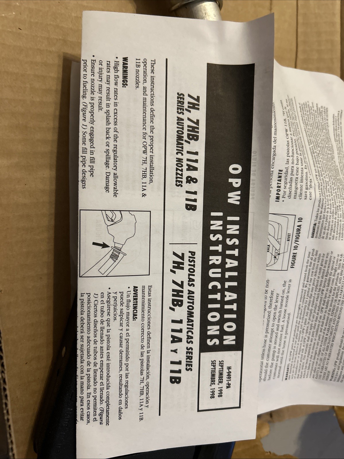 New OPW Leaded Diesel Kerosene Gas Fuel Dispensing Nozzle 3/4" 11B