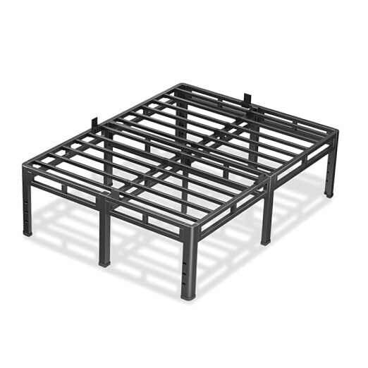 , Metal Bed Frame & Box Spring 2 In 1 Platform With Full 24 