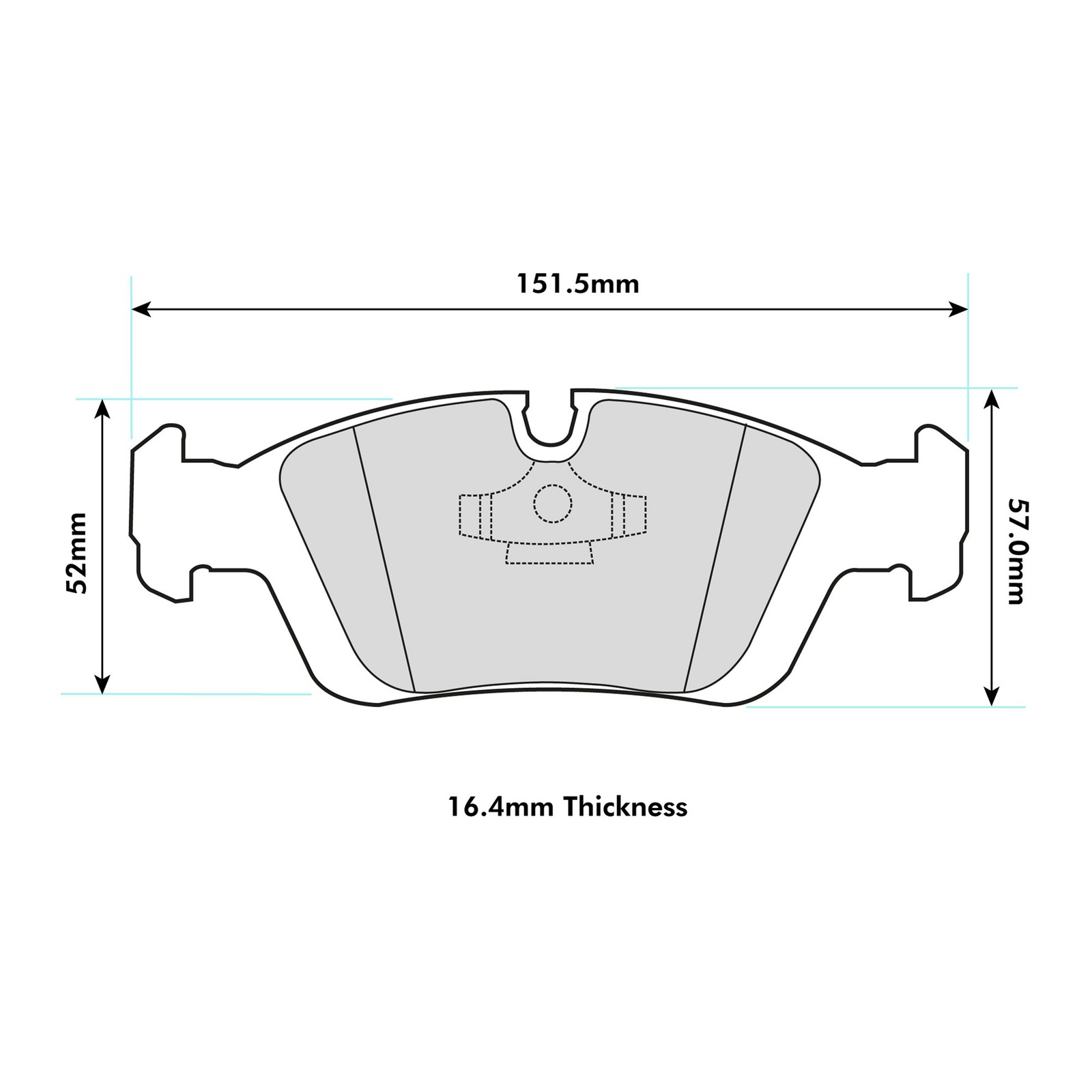 Ferodo DS2500 Front Brake Pads For BMW 3.0 Compact E36 318Ti 1994>2000 - FCP725H