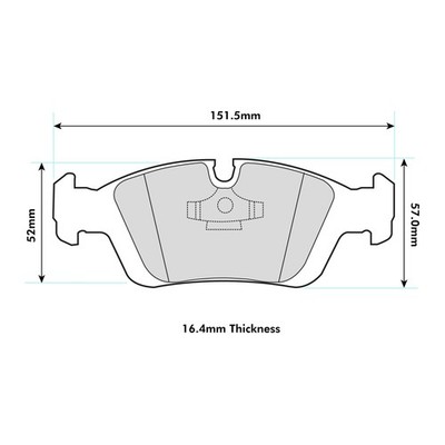Ferodo DS2500 Front Brake Pads For BMW 3.0 Compact E36 318Ti 1994>2000 - FCP725H