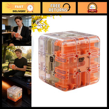3D Maze Cube Puzzle Toy - Educational Brain Teaser with Ball Track, Durable Desi