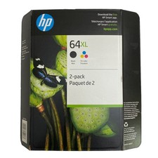 New HP 64XL X4D93BN Black, Yellow, Cyan and Magenta Ink Cartridge