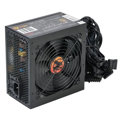 Vida 500W Atx Psu 80+ Bronze Fluid Dynamic Ultra-Quiet Fan Pcie Flat Black Cable