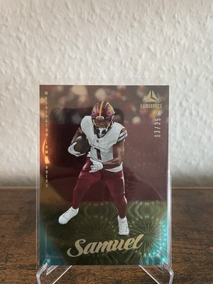 2025 Panini Luminance Deebo Samuel #38 Vertical /35 Washington Commanders