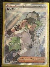 N’s Plan Full Art Trainer Pokémon Black Bolt #163/86 Near Mint 