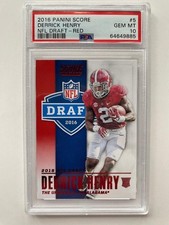 2016 Panini Score "NFL Draft" #5 Derrick Henry RC (Red) [PSA 10]