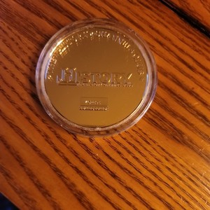 THE HISTORY CHANNEL CIVIL WAR COIN-150TH ANNIVERSARY COMMEMORATIVE-GOLD PLATED