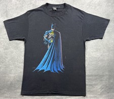 Vintage Batman DC Comics 1988 Men's Black T-Shirt Size L/XL Made in USA