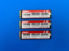 Lot of 3 - 1TB PCIe Gen3 x4 NVMe M.2 2280 SSD KingSpec NX-1TB 2280