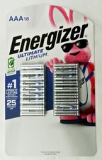Energizer Ultimate Lithium AAA 18 Pack Batteries 25 Year Shelf Life Exp 2049 NEW