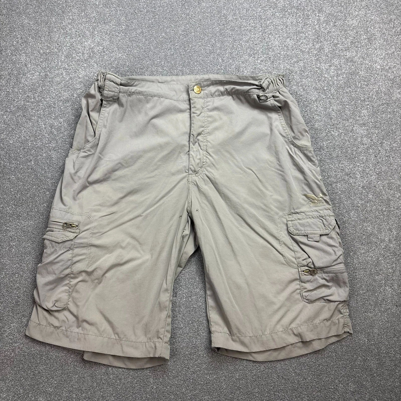 Salewa Shorts Adult Waist 32 Grey 10" Inseam Hiking Outdoors Lightweight Men