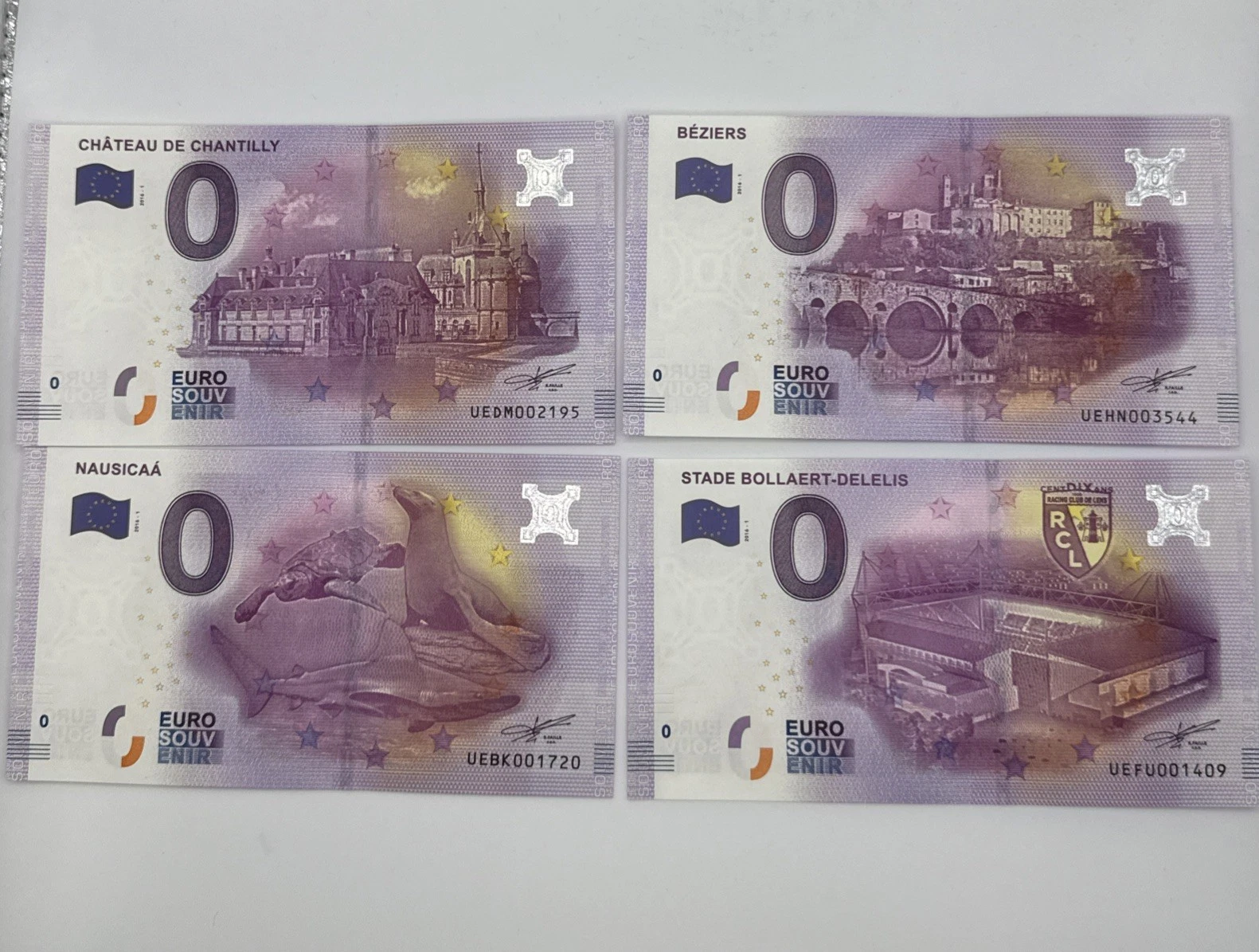 Billet  Zéro 0 € Euro Touristique / Souvenir 2016