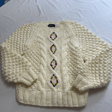 Le Roy Knitwear Vintage Popcorn Knit Sweater Size Medium