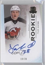 2009 Upper Deck The Cup Gold Rainbow 10/28 Tyler Eckford #110 Rookie Auto RC 0a6