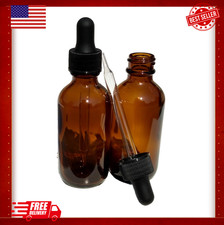 Amber Glass Bottles with Glass Eye Dropper fo...