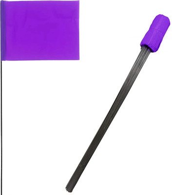 Purple 4X5 Inch Marker Flags, 100 Pack | Boundary, Dog Training, Invisible Fence