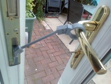 French & Patio Door Stay/Hook & Eye Latch Style Holder/Restraint right side whit