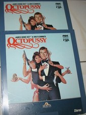 JAMES BOND / OCTOPUSSY - 2 SelectaVision Video MOVIE Discs 14" X 13"