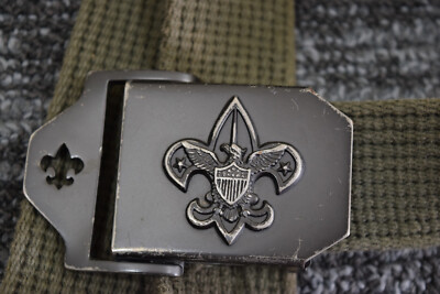 Boy Scout M/L 42” Official Green Uniform Belt w/ Buckle