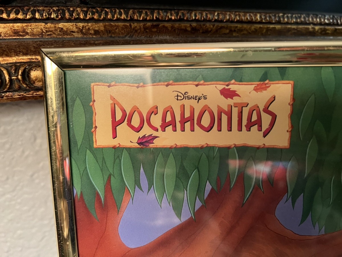 ディズニー　ポカホンタス　ビンテージ　リトグラフ　アート Vintage Collectible Disney Store Pocahontas Art Lithograph