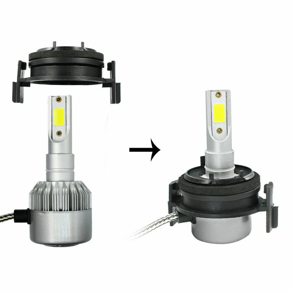 2 PCS H7 Bulb Holder Adapters Headlight Xenon HID LED For BMW 3 E46 1999-2006 AS - Image 2 of 4