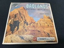 GAF Viewmaster Set A 489 BADLANDS NATIONAL MONUMENT South Dakota