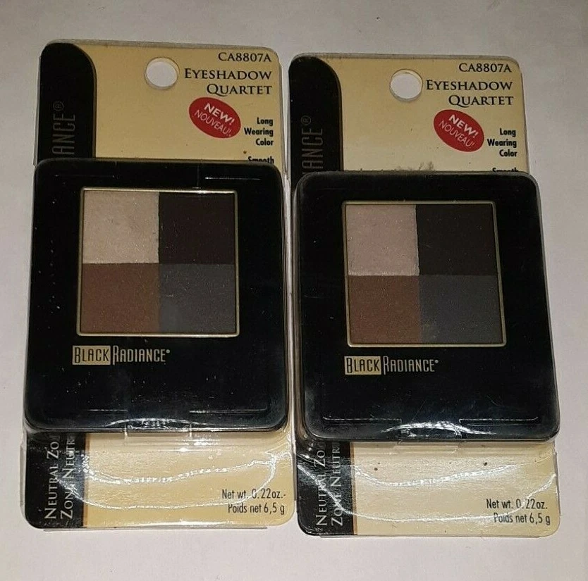 CUARTETO DE SOMBRAS DE OJOS QUAD BLACK RADIANCE DESCATALOGADO CA8807A ZONA NEUTRAL Foto 3 de 3