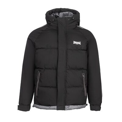 Lonsdale Mens Padded Jacket Outerwear Bomber - Midweight Collared