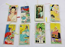 Bridge Tally Cards - Art Deco - Lot of 8 Different Images