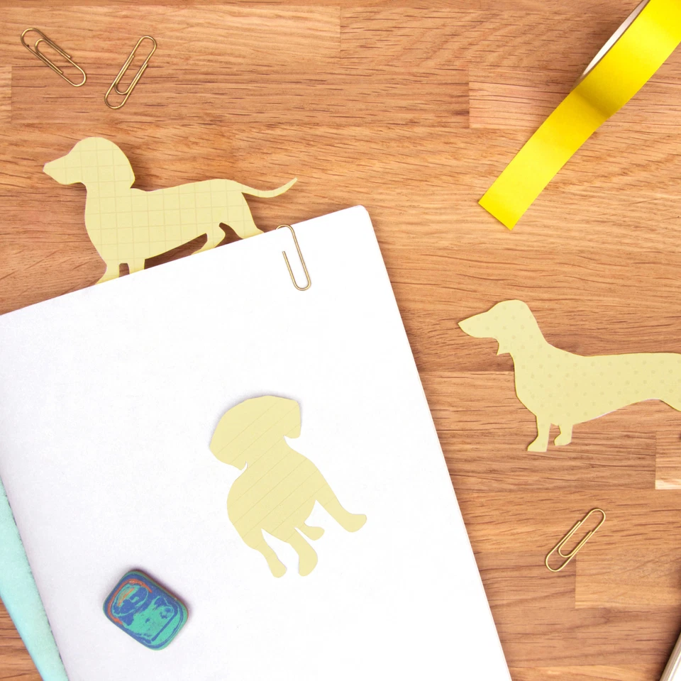Hunde Haftnotizen 3er Set - Dog Sticky Notes -Schul- Büromaterial Klebezettel - Bild 2 von 2