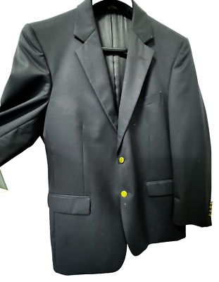 BROOKS BROTHERS NAVY SPORTS COAT MADISON FIT WITH GOLD B BUTTONS