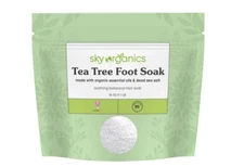 Sky Organics Tea Tree Foot Soak for Feet to Soothe, Refresh & Soften, 16 fl. Oz
