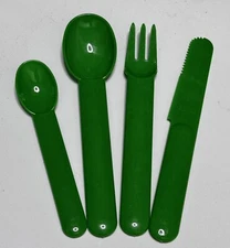 Vintage Bodum Flatware Plastic Utensils Picnic Camping Swiss Made Designer 1 Set