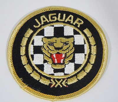 JAGUAR Cars w/Classic Cat Head Iron-On British Automotive Car Patch 3''