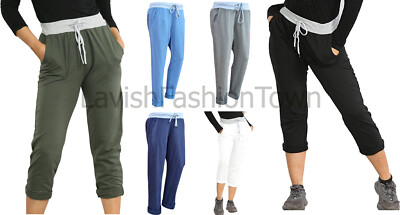 Italienische lässige einfache Damen-Jogginghose aus Baumwolle Sommer Größe 10-20