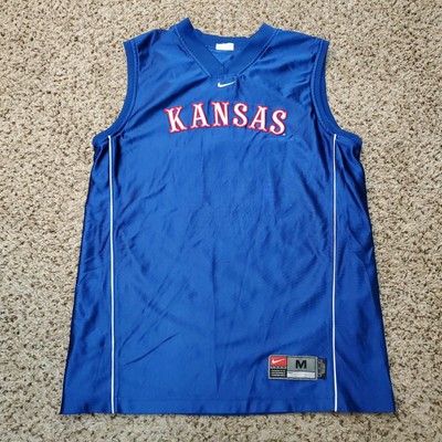 Vintage Ku University Kansas Jayhawks Basketball Jersey Reversible Ncaa Size M Ebay