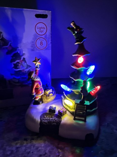 New ANIMATED 2023 Holiday Time DECORATING THE TREE Lights Up & Plays 8 Carols