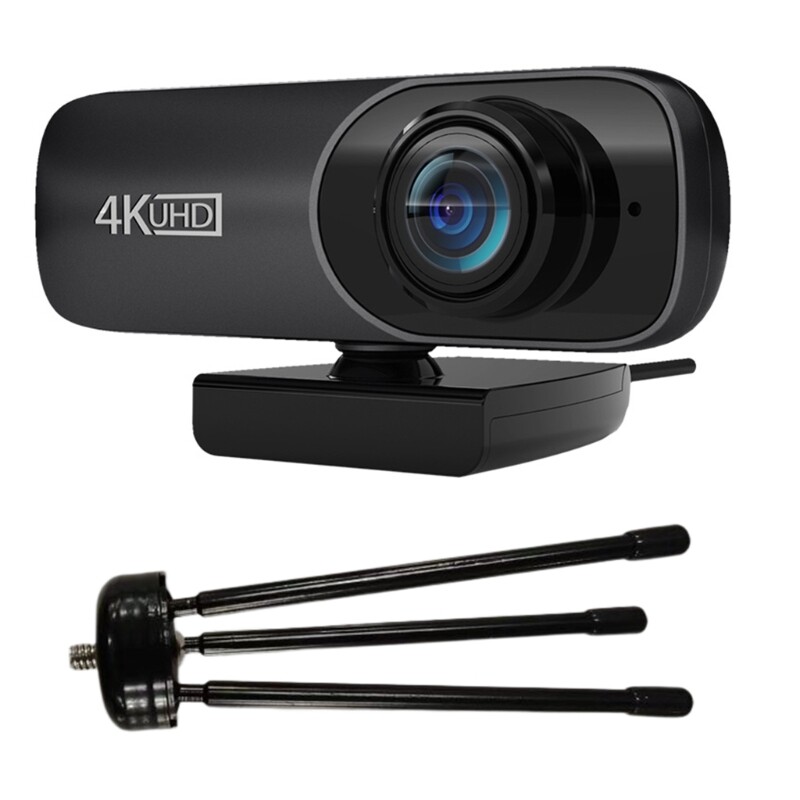 Webcam 4K Computer Camera Built-in Microphone High for Broadcast-image