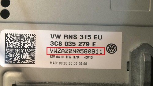 VW Radio Key CODE dekodieren Volkswagen SAFE RCD RNS Navigation Blaupunkt REMOTE - Bild 6 von 8