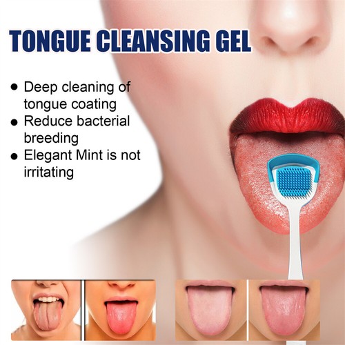 Gel de lengua pasta limpiador de lengua aliento ambientador bucal neutraliza el mal aliento - Imagen 3 de 12