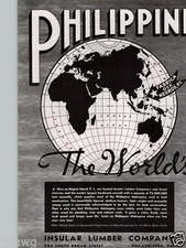 1940 PAPER AD 2 PG Philippine Mahogany Wood Motor Boats Black & Yates Insular