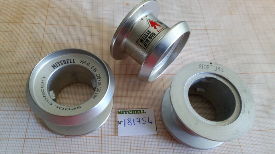 3 SPOOL ALU REEL PART 181754 BOBINE MOULINET MITCHELL ORCA 6500SC PRO MULINELLO - Photo 1/1