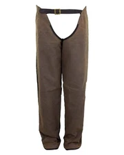 OUTBACK TRADING Unisex Waterproof Full Length Zip Cotton Oilskin Western Chaps
