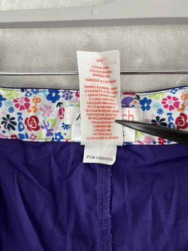 KOI STRETCH Women's Pants 3X Purple Lindsey Cargo Style 710-Petite Scrub Pants - Picture 9 of 12