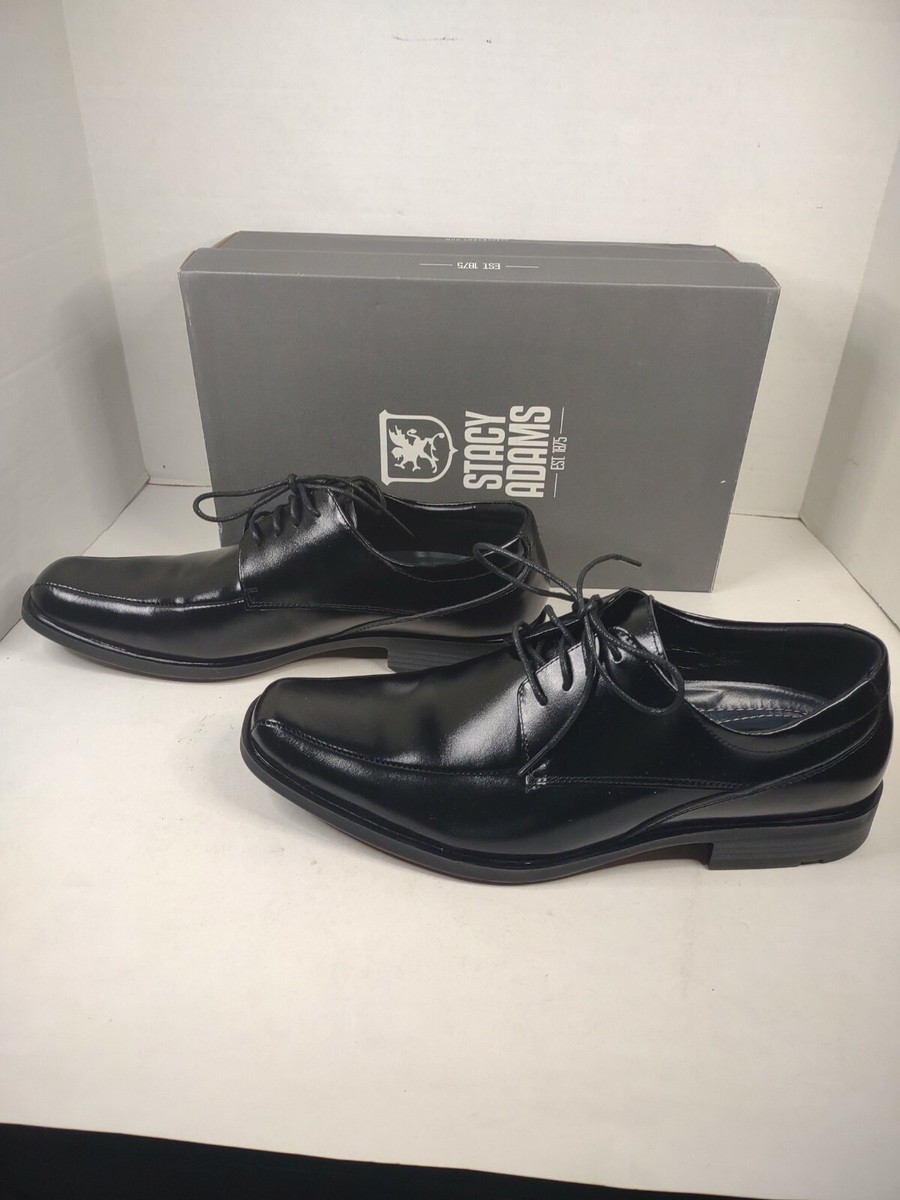 Stacy Adams Men's 20119 CANTON Dress Shoes Black Leather 9 W NEW