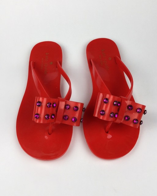 kate spade new york Womens Multicolor Jelly Flip Flops Sandals Sz US 7 | eBay