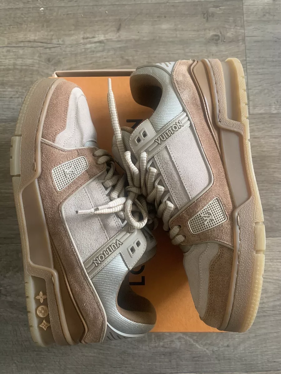 Size 7.5 Louis Vuitton LV Trainer Brown
