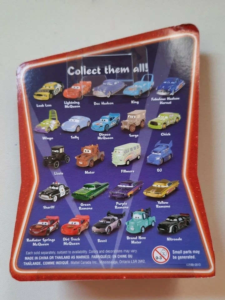 Disney pixar cars Fabulous Hudson Hornet red wheels supercharged 1:55 maclama - Immagine 2 di 2