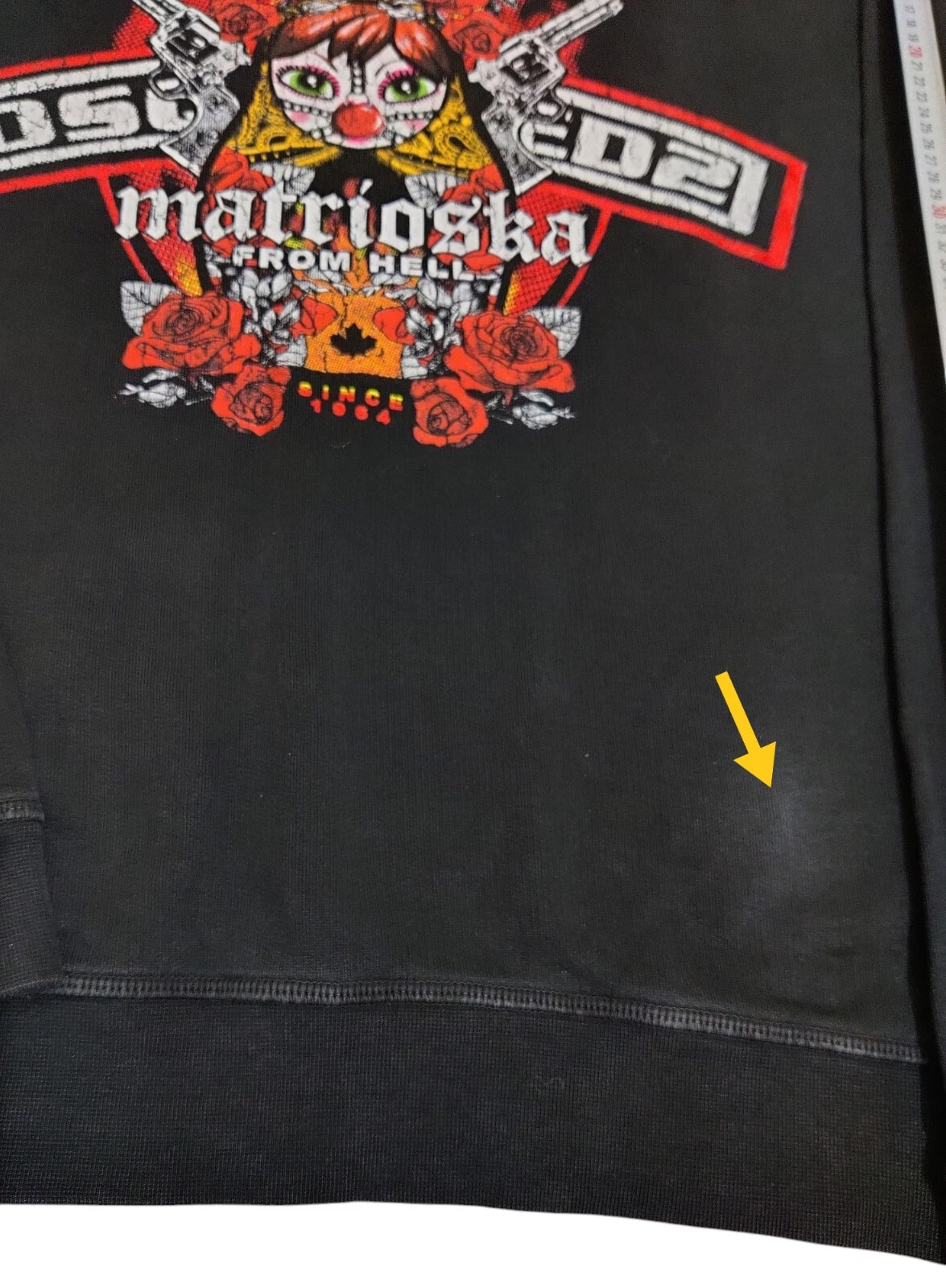 DSQUARED2 Matrioska From Hell Felpa Uomo Manica Lunga Taglia XL Made In Italy