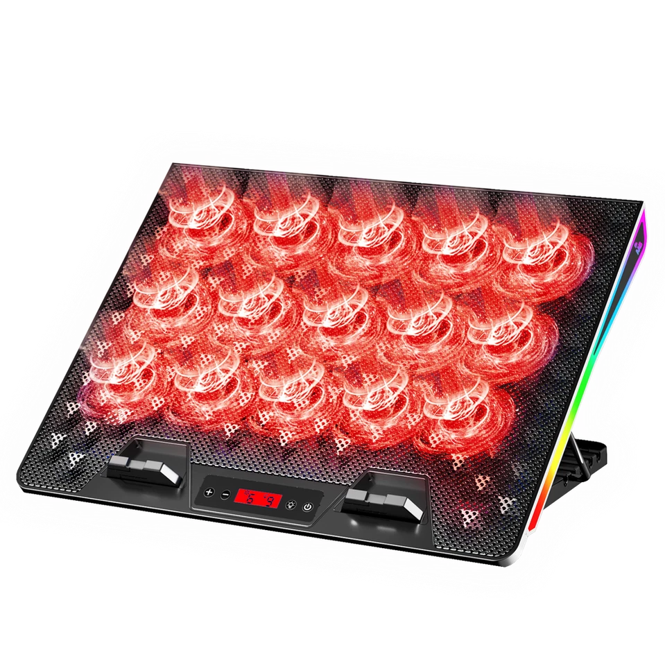 AABCOOLING SPATIUM KÜHLPAD NOTEBOOK KÜHLER LAPTOP RGB LED 15 X LÜFTER USB 10-17" - Bild 2 von 4